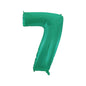 Baloane Folie Aquamarin Cifra 7 - 100 cm (40 inch)
