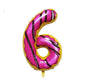 Baloane Folie Donuts Cifra 6 - 100cm - nuria.store.ro