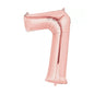 Baloane Folie Rose Gold Cifra 7 - 100cm - nuria.store.ro