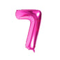 Baloane Folie Roz Cifra 7 - 100cm - nuria.store.ro