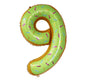 Baloane Folie Donuts Cifra 9 - 100cm - nuria.store.ro