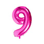 Baloane Folie Roz Cifra 9 - 100cm - nuria.store.ro