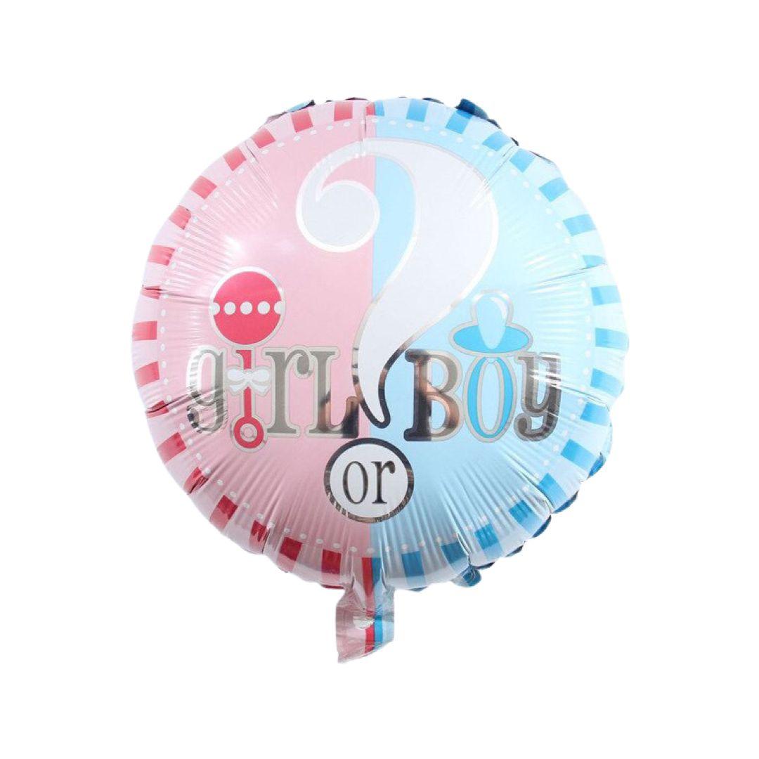 Balon Folie Rotund "Girl or Boy" - nuria.store.ro