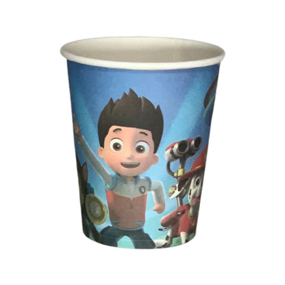 Set 10 Pahare Carton, Paw Patrol - 250 ml - nuria.store.ro