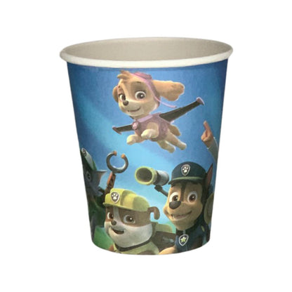 Set 10 Pahare Carton, Paw Patrol - 250 ml - nuria.store.ro