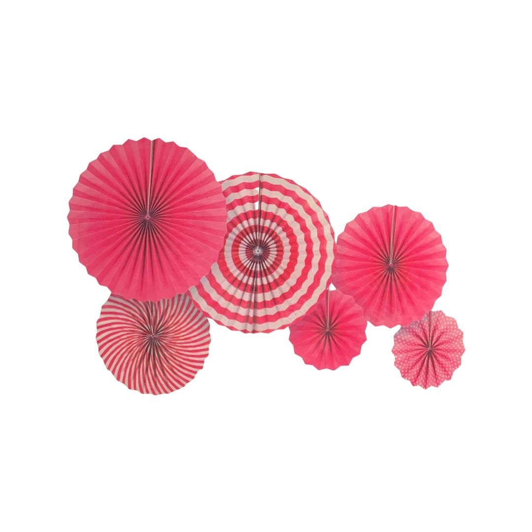 Set 6 Rozete Evantai Roz - nuria.store.ro