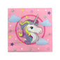 Set 20 Servetele Hartie, Roz cu Unicorn -  33 x 33 cm - nuria.store.ro