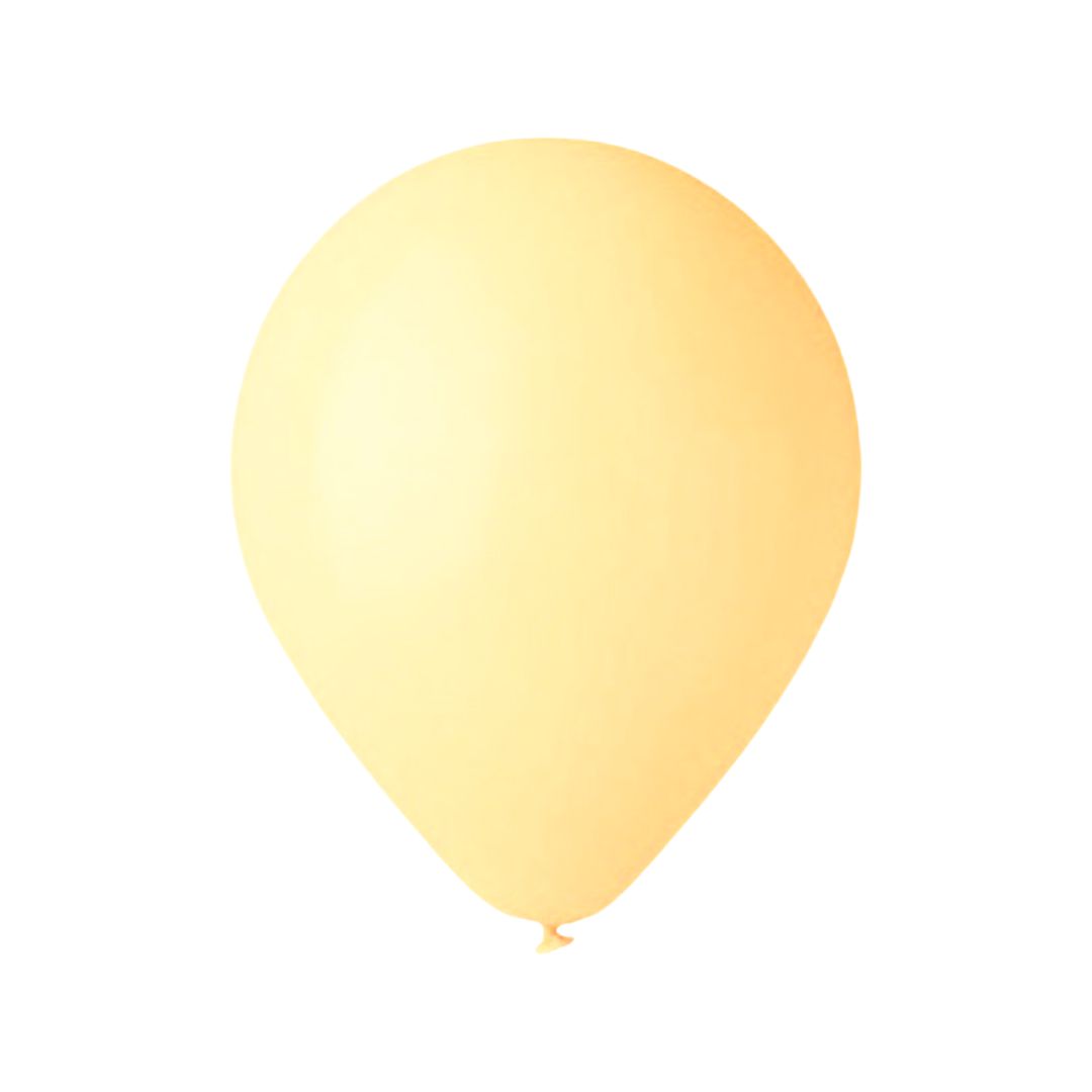 Balon Latex Galben Pastel Macarons, 25 cm, cod 129 - Set 100 bucati - nuria.store.ro