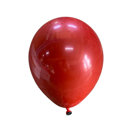 Balon Latex dublu 2 in 1, Rosu cu Negru Cromat, cod 401, 25 cm - Set 20 bucati - nuria.store.ro