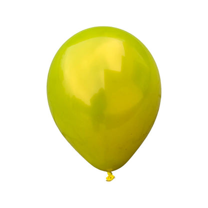 Balon Latex dublu 2 in 1, Galben cu Aurit Cromat, cod 406, 25 cm - Set 20 bucati - nuria.store.ro