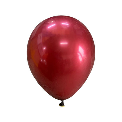 Balon Latex dublu 2 in 1, Maro cu Auriu Cromat, cod 401, 25 cm - Set 20 bucati - nuria.store.ro