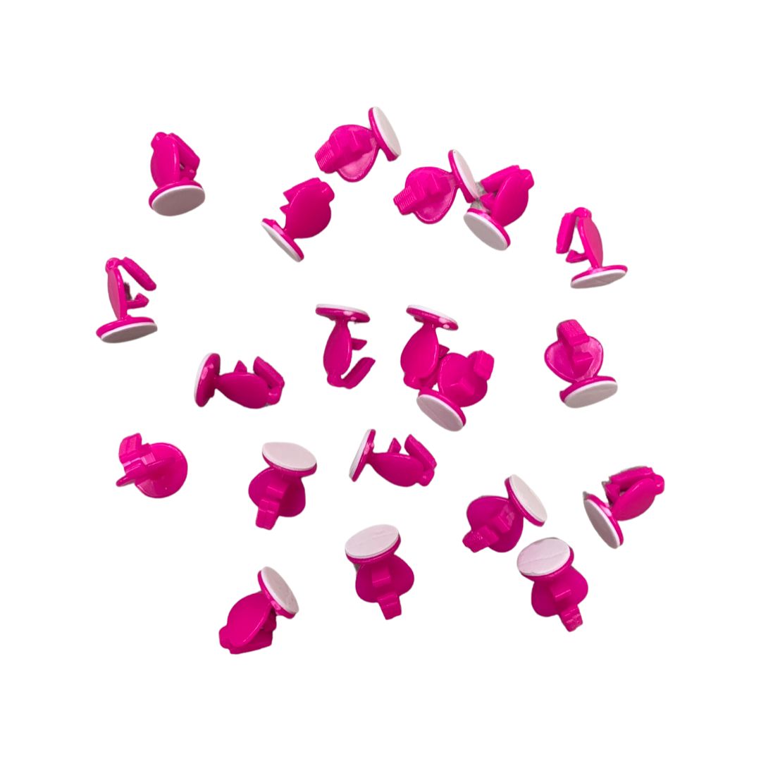 Set 20 Cleme Adezive Roz pentru Baloane, Ancorarea Arcadelor si Accesorii Petrecere