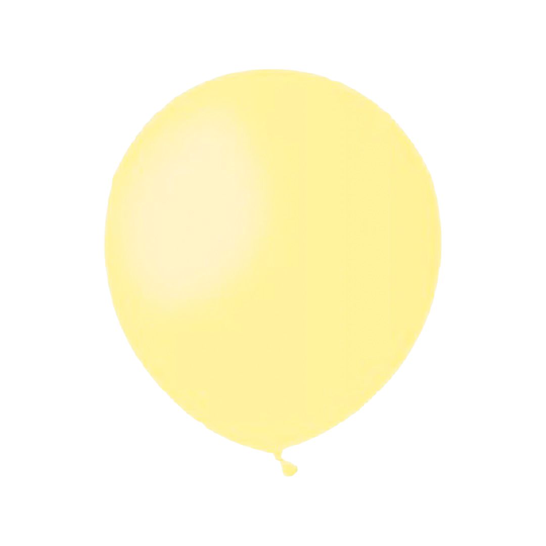 Balon Latex Galben Pastel, cod 307, 13 cm - Set 25 bucati - nuria.store.ro