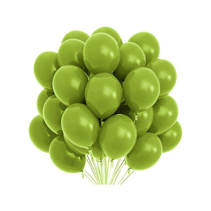 Balon Latex Olive Deschis, cod 391, 25 cm - Set 50 bucati - nuria.store.ro