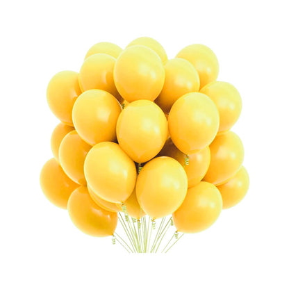 Balon Latex Galben Primavara, cod 395, 25 cm - Set 50 bucati - nuria.store.ro