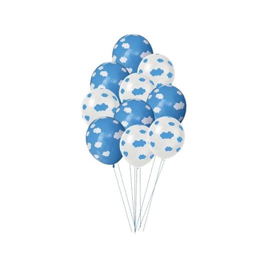 Baloane Latex Imprimate cu Norisori, 30 cm, Set 5 Bucati - nuria.store.ro