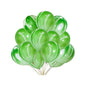 Baloane Latex Marmorat Alb cu Verde, cod 347, 35 cm - Set 5 bucati - nuria.store.ro