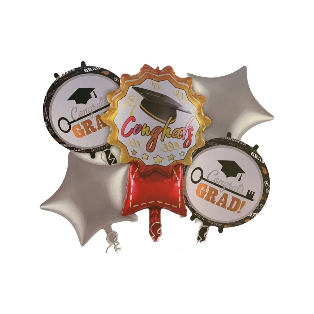 Balon Folie, Set Absolvire, 5 piese, Ecuson - nuria.store.ro