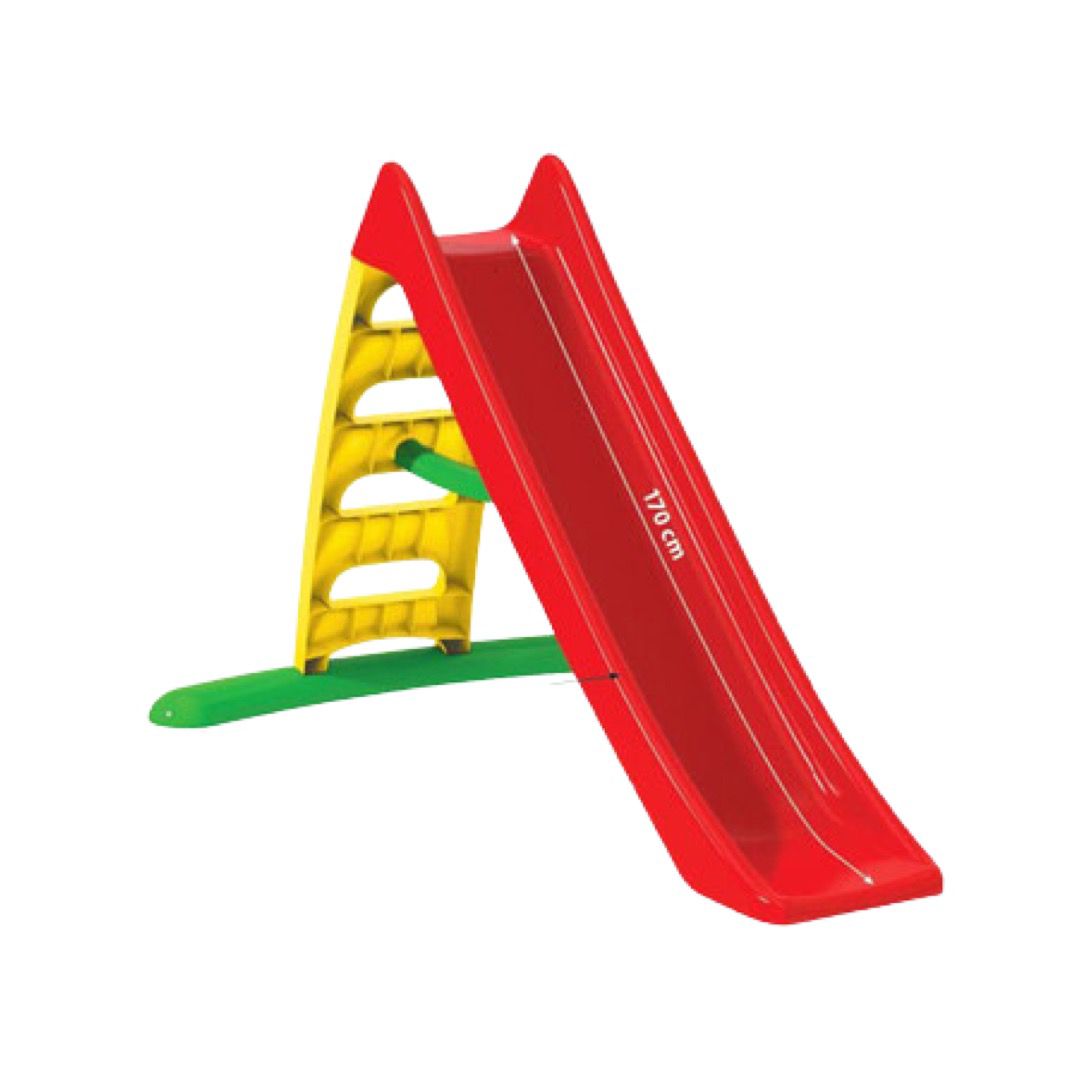 Tobogan Rosu cu Galben pentru Copii, Dohany, Lungime 1.70 M - nuria.store.ro