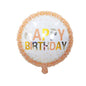 Balon Folie Rotund "Happy Birthday" Piersica - nuria.store.ro
