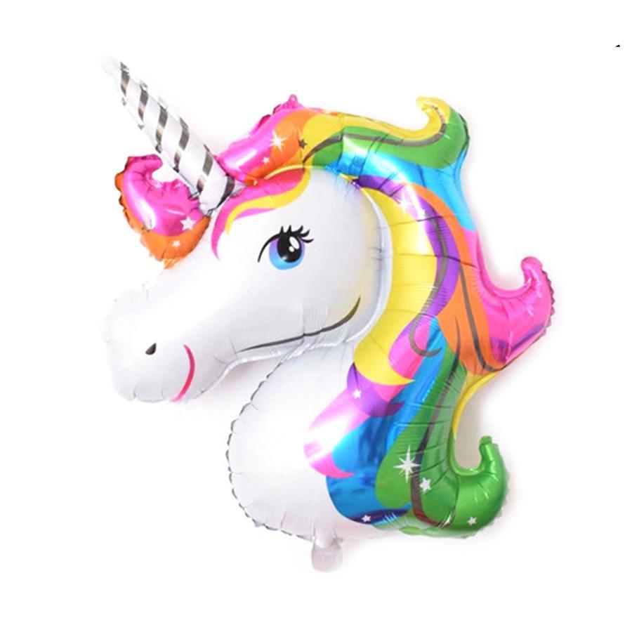 Balon Folie mini, Figurina Unicorn, Curcubeu - 36 cm - nuria.store.ro