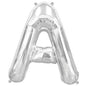 Balon Folie, Litera A, Argintiu - 15 cm - nuria.store.ro