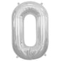 Balon Folie, Litera O, Argintiu - 15 cm - nuria.store.ro