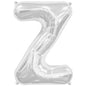 Balon Folie, Litera Z, Argintiu - 15 cm - nuria.store.ro