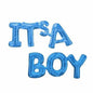 Balon Folie, Set Litere "It's a Boy", Albastru - 40 cm - nuria.store.ro