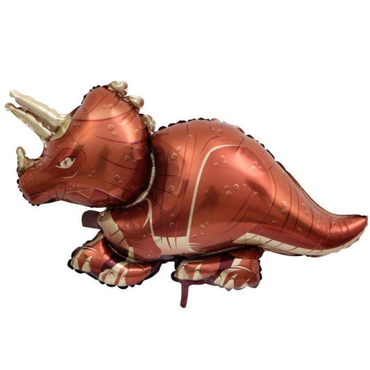 Balon Folie Dinozaur T-Rex, Maro, 110 cm - nuria.store.ro