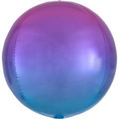 Balon Folie Sfera, Albastru Degrade - 60 cm - nuria.store.ro