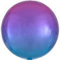 Balon Folie Sfera, Albastru Degrade - 60 cm - nuria.store.ro