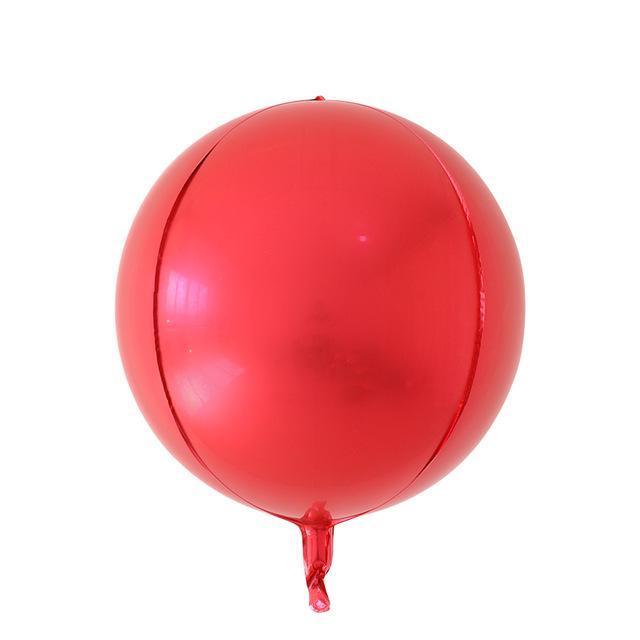 Balon Folie Sfera, Rosu - 80 cm - nuria.store.ro