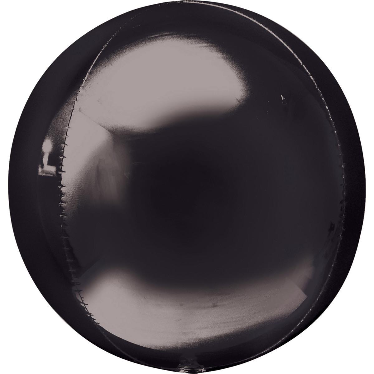 Balon Folie Sfera, Negru - 80 cm - nuria.store.ro