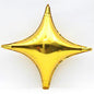 Balon Folie Forma Stea 4 colturi, Auriu - nuria.store.ro