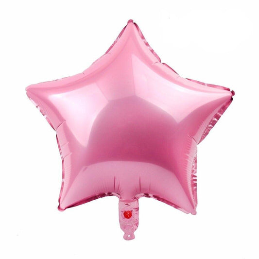 Baloane Folie Forma Stea 5 colturi, Roz deschis - nuria.store.ro