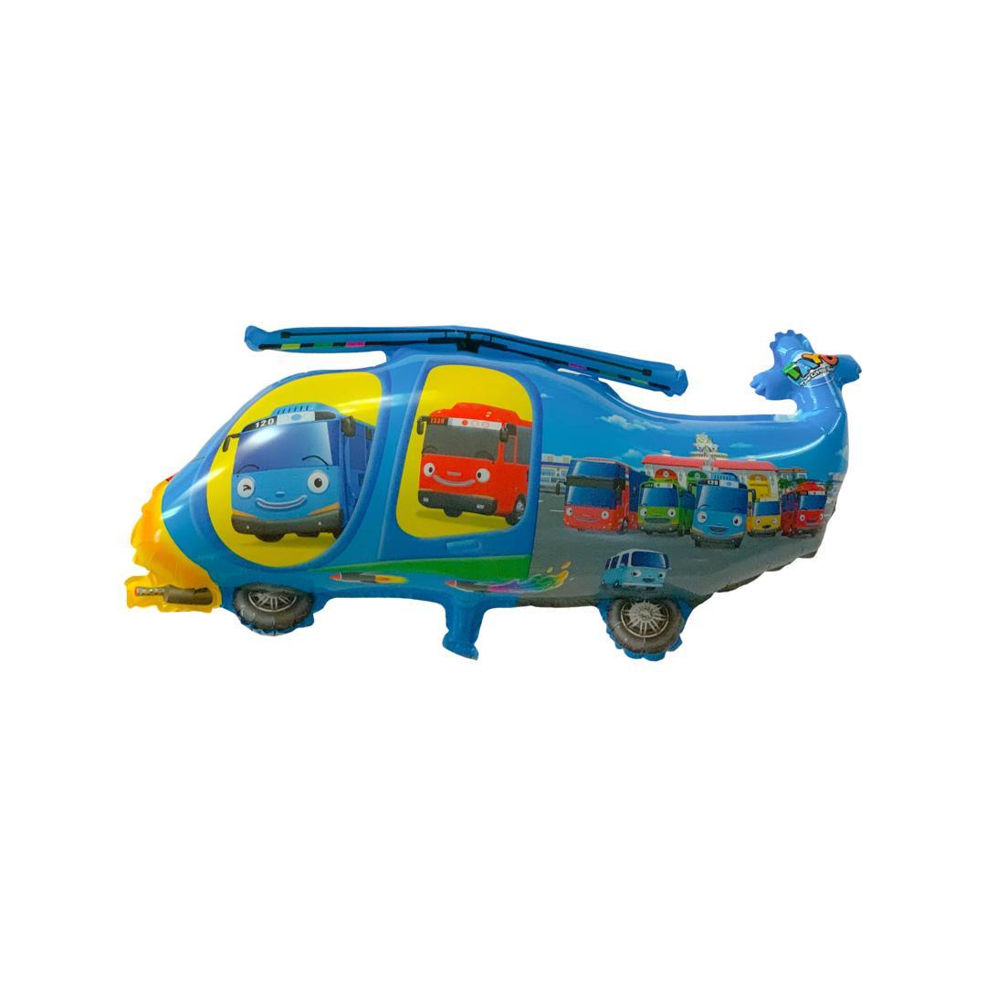 Balon Folie Figurina, Elicopter cu Masini - 75/40 cm - nuria.store.ro