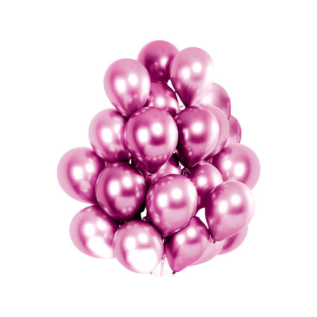 Baloane Latex Cromate Mov Deschis, cod 256 - 30 cm - Set 20 buc - nuria.store.ro