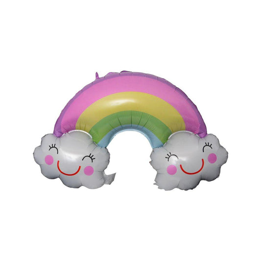 Balon Folie Curcubeu cu Norisori, 55/80 cm - nuria.store.ro