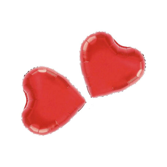Baloane Folie Inima Rosie - 28 cm, Set 2 Bucati - nuria.store.ro