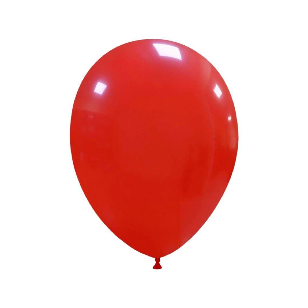 Baloane Latex Rosu, cod 204, 25 cm - Set 100 Buc. - nuria.store.ro
