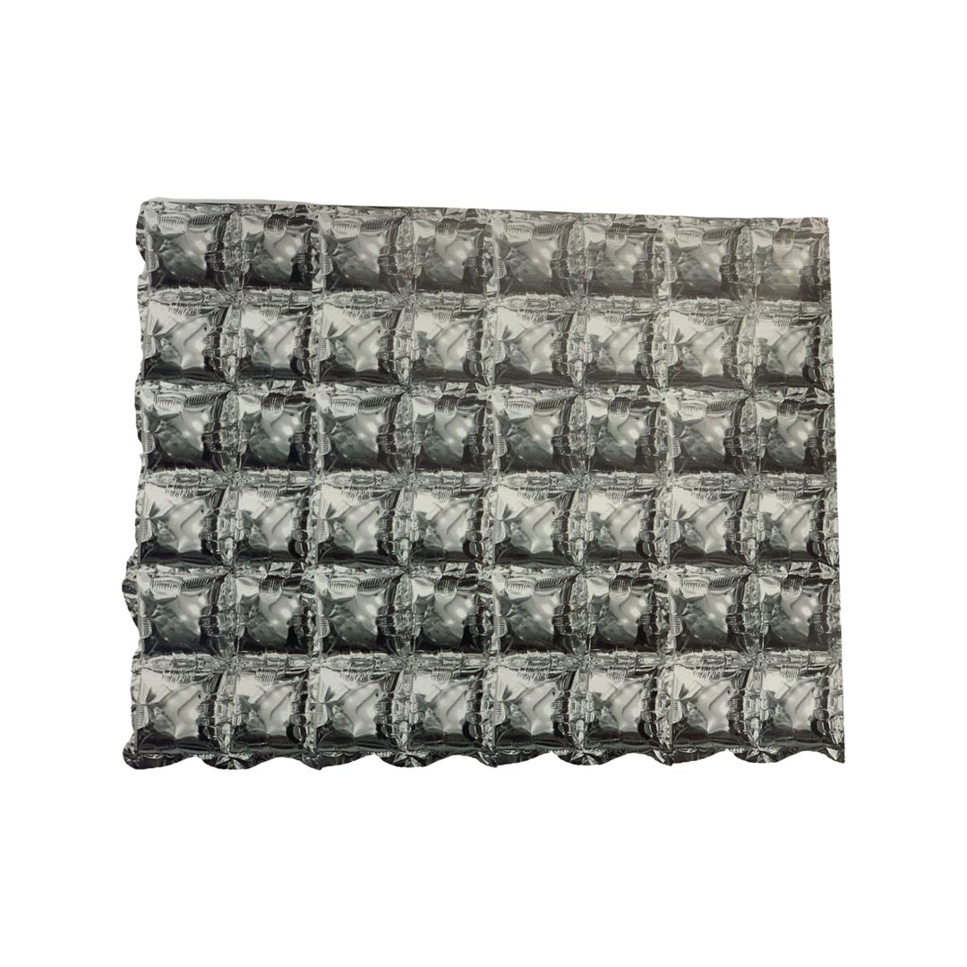 Panou Baloane Folie Decorative Argintiu - Set 3 buc - 140 x 37 cm - nuria.store.ro