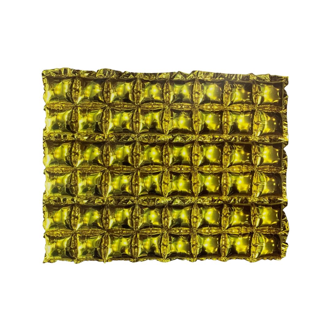 Panou Baloane Folie Decorative Auriu - Set 3 buc - 140 x 37 cm - nuria.store.ro